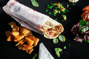 Halloumi wrap